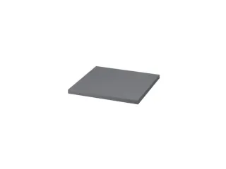 houten vloer v. kantoorstelling BxD 367x376mm dikte 22mm grafiet - 1