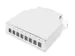DIN-rail splitterbox voor 8 LC/DX-adapters Grijs