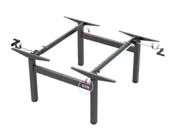 Dextro Duo onderstel Slinger Zit-Sta 120-180 breed, kleur Wit