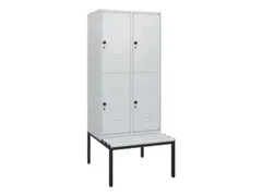 Dubbeldekse dekenkist,HxBxD 1950x800x815mm,2x2vak.,vak B 400mm