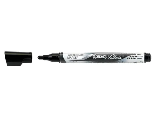 Viltstift Bic Velleda liquid whiteboard rond medium zwart