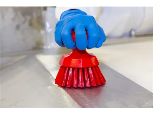 Vikan Hygiene ronde werkborstel harde vezels Ø110mm oranje