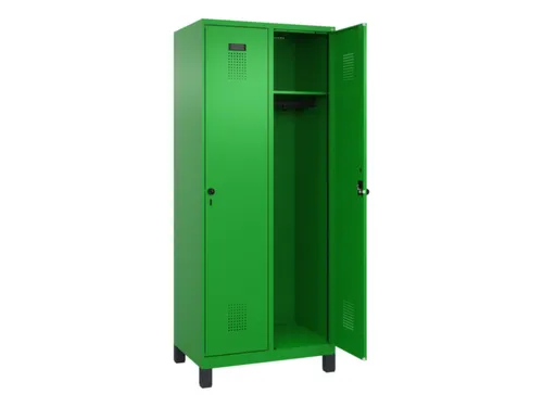 locker,HxBxD 1950x800x500mm,2vak,vak B 400mm,draaigrendel,voeten