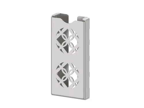 SmartNose luchtverfrisser dispenser RVS met uitgesneden bloemendesign