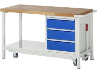 Werkbank 880x1500x700mm Beukenhouten Werkblad 3laden - 1