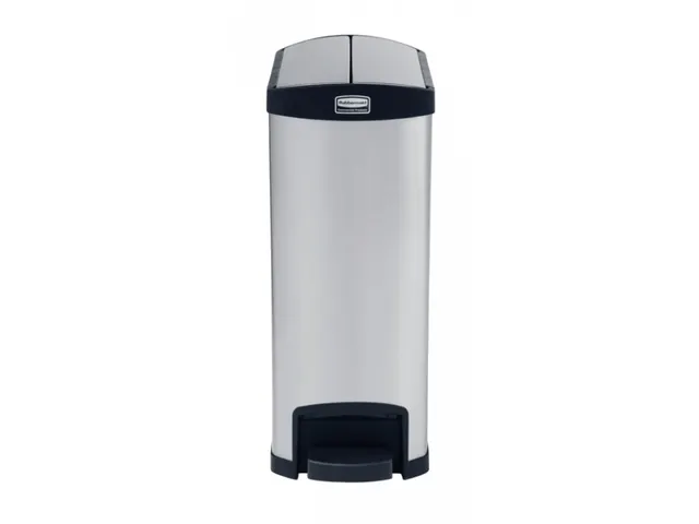Pedaalemmer Slim Jim Step On End Mat RVS 50 Liter Zwart