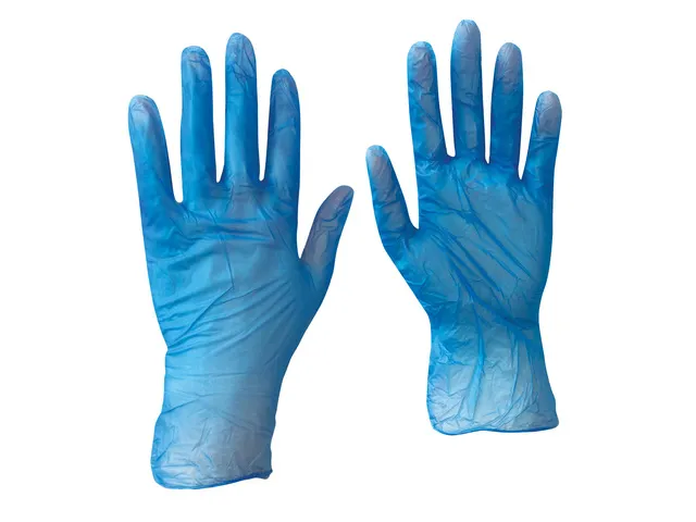 Wegwerphandschoen Arco Essentials vinyl blauw XL 100st