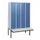 locker met bank,HxBxD 1950x1200x815mm,4vak,vak B 300mm,cil.-slot