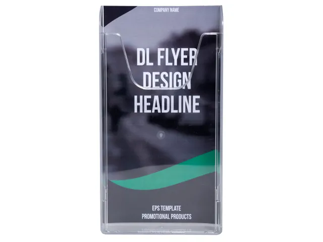 Wandfolderhouder A6 verticaal transparant