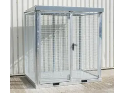 gasflessendepot,v. 45xØ 230mm fles,HxBxD 2260x2115x1570mm,m. deksel