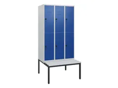 Dubbeldekse dekenkist,HxBxD 1950x900x815mm,3x2vak.,vak B 300mm