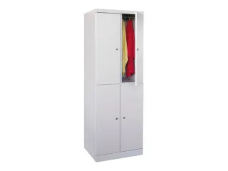 Dubbeldekse lockerkast,HxBxD 1800x600x500mm,RAL7035,front RAL7035 - 2