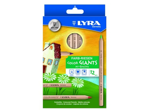 Kleurpotlood LYRA Color Giants Nature set à 12 kleuren