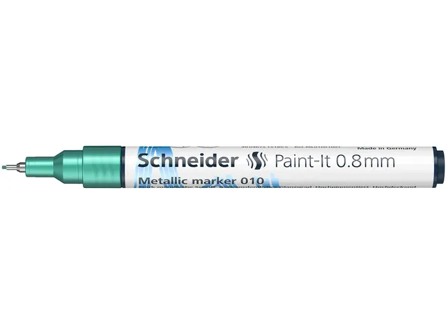Metallic marker Schneider Paint-It 010 0.8mm groen metallic