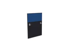 baliepaneel,v. bureau,aanbouw links,B 800mm,CC-zwart,BN6016-blauw