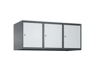 opzetkast,v. locker,3vak.,vak B 400mm,HxBxD 500x1200x500mm - 2