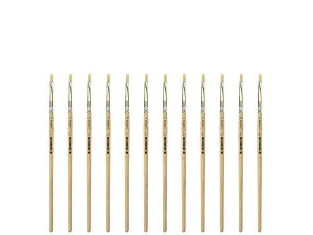 Lyonse penseel Kangaro #6 kort ongelakt hout doos a 12 stuks