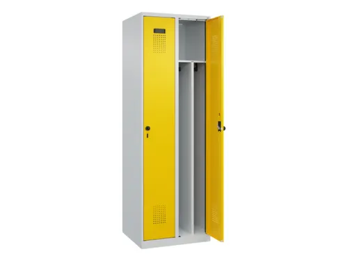 locker voor scheiding van kleding,HxBxD 1850x600x500mm,2vak