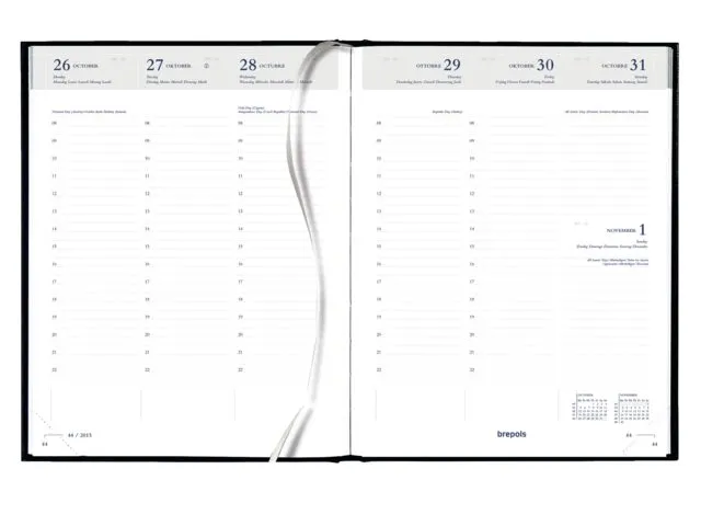 Agenda 2027 Brepols Timing Lima 7dagen/2pagina's viertalig zwart