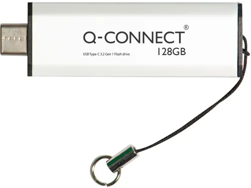 Q-connect USB stick type C 3.2 Gen1 128 GB Zilver