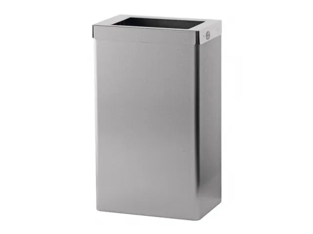 Afvalbak 22 Liter Open RVS anti-fingerprint coating
