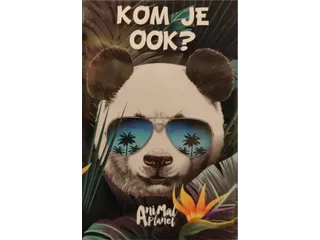 Uitnodigingen Panda 13.5x9cm - 1