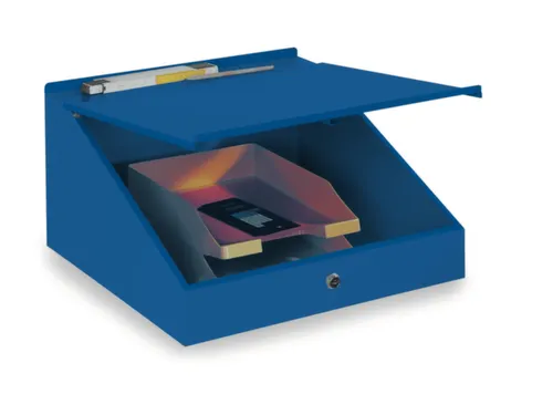 Wandlessenaar Hxbxd 250x495x495mm Cilinderslot Ral 5012