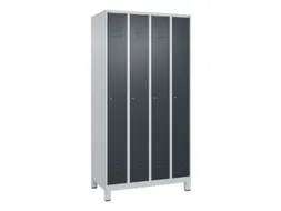 locker,HxBxD 1950x1000x500mm,4vak,vak B 250mm,cil.-slot,voeten