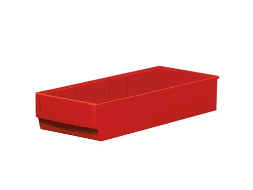 stellingbak,HxBxD 81x183x400mm,PP,rood