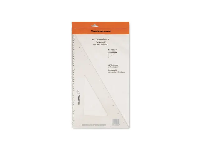 Tekendriehoek Standardgraph CONSTANT 60 graden 40 cm