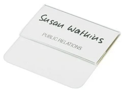 Badge Durable met insteektong 40x75mm