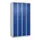 dubbeldekse locker,HxBxD 1850x1000x500mm,4x2vak.,vak B 250mm,cil.-slot