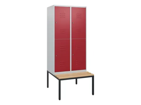 Dubbeldekse dekenkist,HxBxD 1950x800x815mm,2x2vak.,vak B 400mm