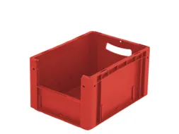 Euronorm Stapelkrat M. Grijpopening Pp Hxlxb 220X400X300Mm Rood