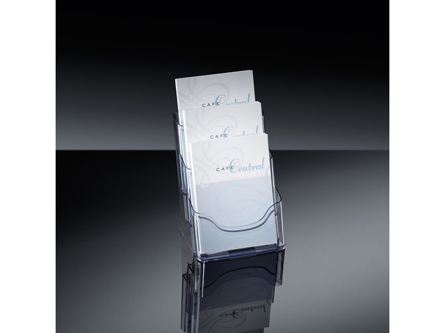 folderhouder Sigel tafelmodel 3xA5 transparant acryl | FolderhouderWinkel.be