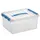 Q-line opbergbox 15L transparant blauw - 40x30x18cm