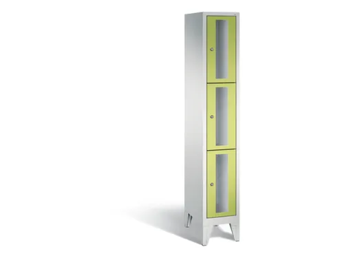 lockerkast,HxBxD 1850x320x500mm,1x3vakken,vak B 300mm,cil.-slot,voeten