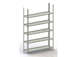 magazijnstelling,grondveld,HxBxD 1850x1254x304mm,vaklast 80kg