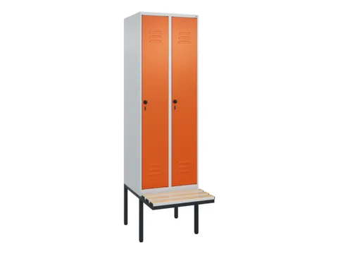 locker voor scheiding van kleding,HxBxD 2120x600x815mm,2vak