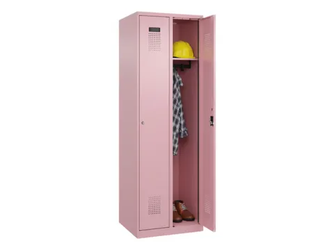 locker,HxBxD 1850x600x500mm,2vak,vak B 300mm,cil.-slot,staand op vloer