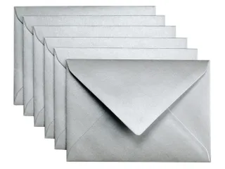 Envelop Papicolor C6 114x162mm Zilver Gegomd - 1