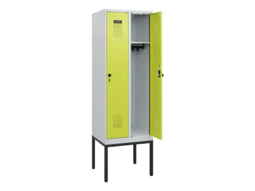 schoollocker,HxBxD 1950x600x500mm,2vak,vak B 300mm,draaigrendel