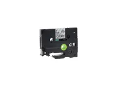 Labeltape Brother Compatible P-Touch Tze121 9Mm Zwart Op Transparant