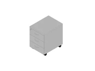 mobiel ladeblok,HxBxD 580x420x560mm,3lade(n),centr. vergrendeling - 1