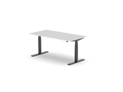 Elektrisch ihv bureau,HxBxD 650-1310x1600x800mm,blad wit
