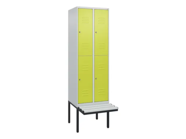 Dubbeldekse dekenkist,HxBxD 2120x600x815mm,2x2vak.,vak B 300mm