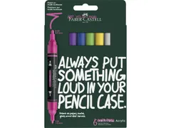 Acrylmarker Faber-Castell Multimark 6 stuks Vibrant kartonetui
