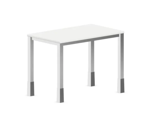 In hoogte verstelbaar bureau,HxBxD 720-840x1000x600mm,Bl-wit