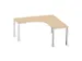 bureau à retour à hauteur réglable,HxlxP 720-840x1600x1600mm,NE-ér