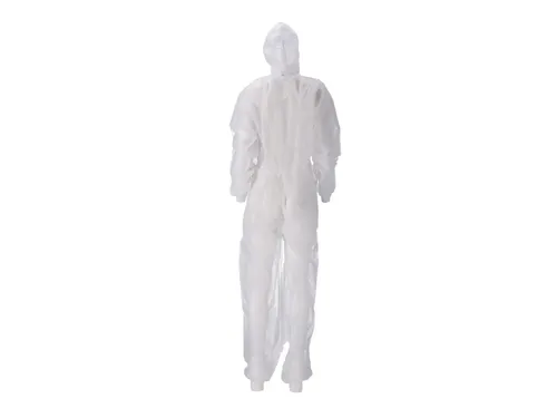 Overall CMT L non-woven ritssluiting PP wit 50 stuks